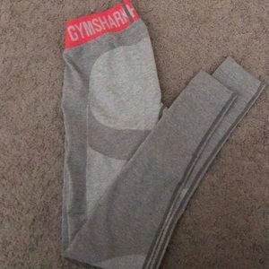 GYMSHARK FLEX LEGGINGS! Pink & gray